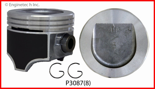 Piston Set - 1986 Oldsmobile Cutlass Salon 5.0L Engine - P3087(8)ZE68