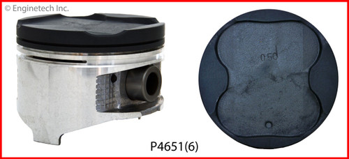 Piston Set - 1988 Toyota Camry 2.5L Engine - P4651(6)ZE3