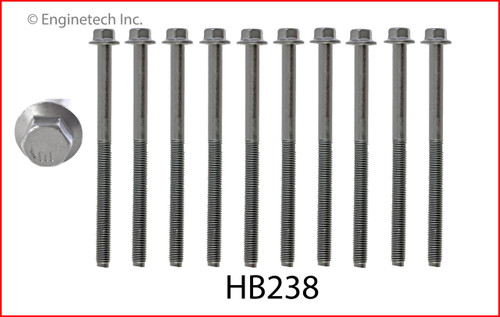 Cylinder Head Bolt Set - 2009 Ford E-350 Super Duty 6.0L Engine - HB238ZE29