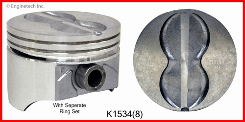 Piston and Ring Kit - 1987 Chevrolet Caprice 5.7L Engine - K1534(8)ZE3030