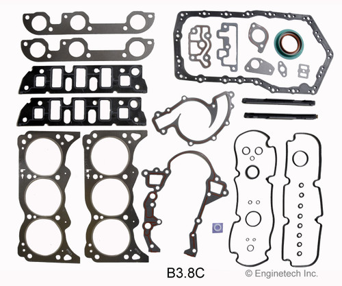 1993 Pontiac Bonneville 3.8L Engine Gasket Set B3.8C -33