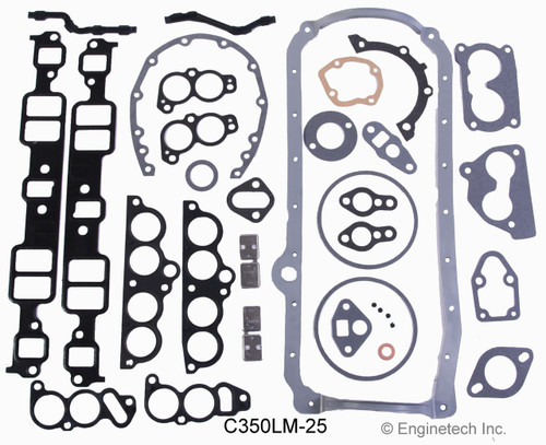 1989 GMC V3500 5.7L Engine Gasket Set C350LM-25 -171