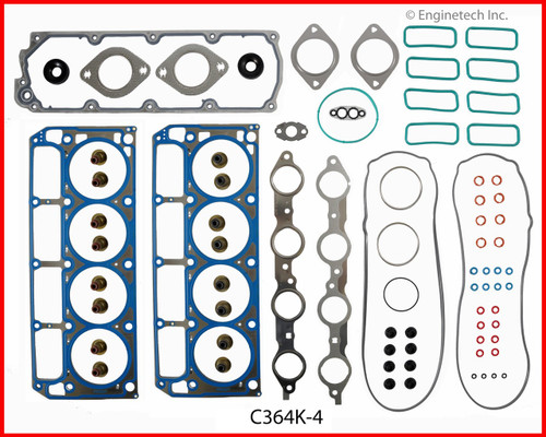 2006 Hummer H2 6.0L Engine Gasket Set C364K-4 -8