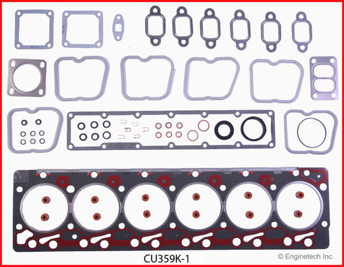 1989 Dodge W250 5.9L Engine Gasket Set CU359K-1 -3