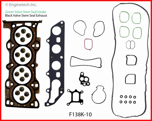 2009 Ford Fusion 2.3L Engine Gasket Set F138K-10 -9