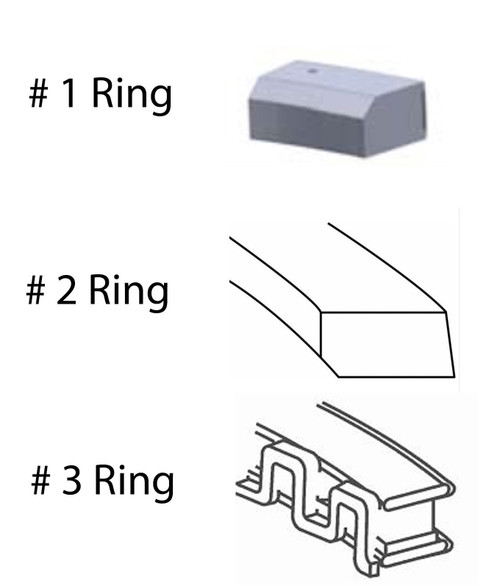 1992-1993 Toyota 3.0L 2958ci DOHC V6 24V 3VZFE 87.50mm Bore Piston Ring Set C87526 -EP2