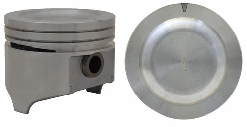 Piston Set - AMC GM Pontiac 2.5L 151 Dish Top 4.00 Bore - Enginetech P3002(4)