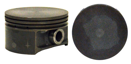 Piston Set - Chrysler Dodge 3.3L 201 Flat Top Coated Skirt Truck - Enginetech P3007(6)
