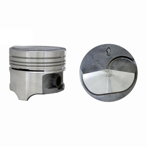 Piston Set - GM Chevrolet 6.0L 366 Dome Top Shallow Oil Ring - Enginetech P3041(8)