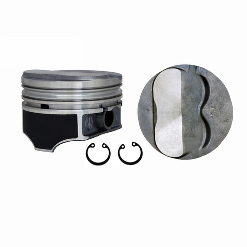 Piston Set - GM Chevrolet 350 Dome Hyper Coated Claimer 5.7" Rod P3082 - Enginetech P3095(8)