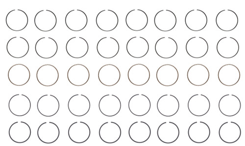 Piston Ring Set - GM Chevrolet 265 305 Shallow Oil Ring - Enginetech M37468