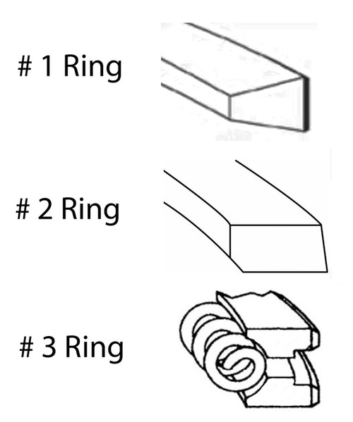 Piston Ring Set - Chrysler Cummins 6.7L 408 24V - Enginetech S10726