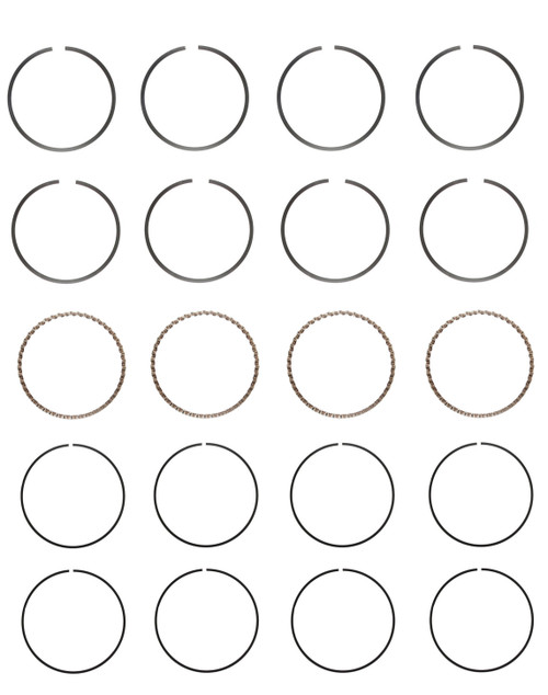 Piston Ring Set - GM 2.4L 146 DOHC - Enginetech S90124