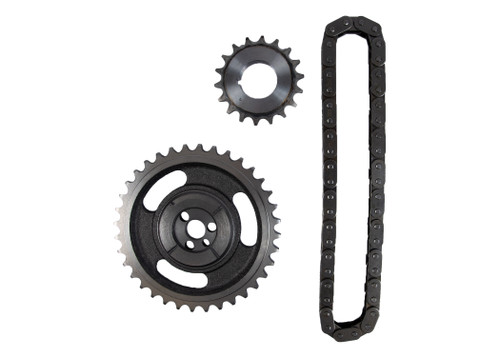 Timing Chain Set (Single Roller) - GM Chevrolet 4.3L 262 5.7L 350 Single Roller 3PC Set - Enginetech TS784