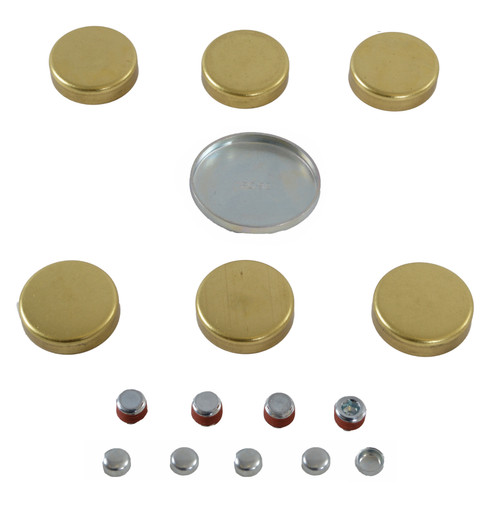 Brass Freeze Plug Kit - Ford 352 359 360 361 389 390 391 427 428 - Enginetech PK11B