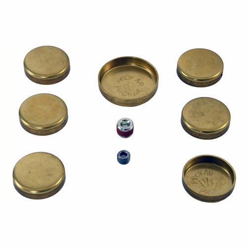 Brass Freeze Plug Kit - GM Buick 3.3L 204 - Enginetech PK244B