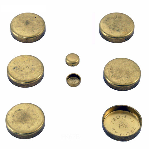 Brass Freeze Plug Kit - Chrysler 3.5L 215 Car - Enginetech PK67B