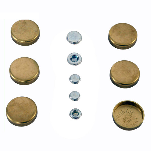 Brass Freeze Plug Kit - GM Chevrolet 3.1L 189 Car - Enginetech PK71B