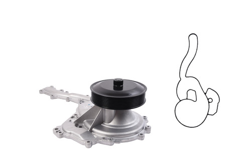 Water Pump - Water Pump Ford 6.7L 406 OHV Powerstroke Diesel - Enginetech WP537