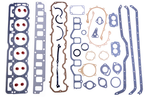 Full Gasket Set - AMC Jeep Chrysler 3.2L 199 3.8L 232 4.2L 258 - Enginetech J258-76