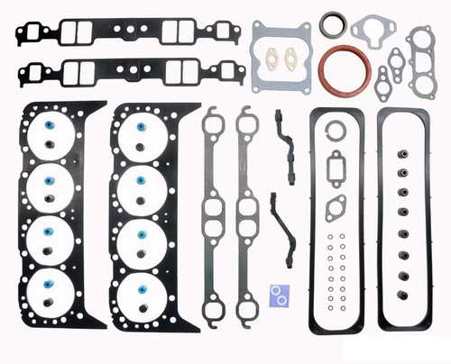 Full Gasket Set - Marine Chevrolet 305 Standard Rot Late With Center V/C Bolts - Enginetech M305L-A