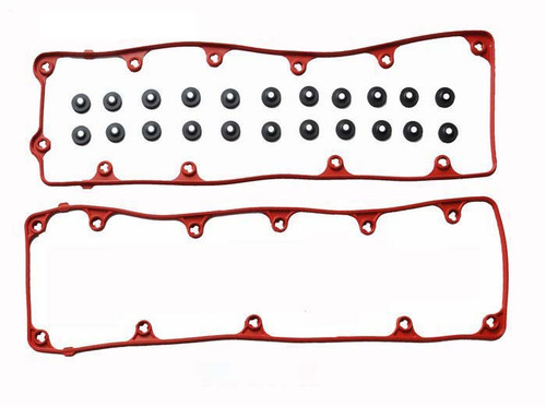 Valve Cover Gasket - Gasket Ford 4.6L 281 SOHC Valve Cover Set With Grommets - Enginetech VCF281-C