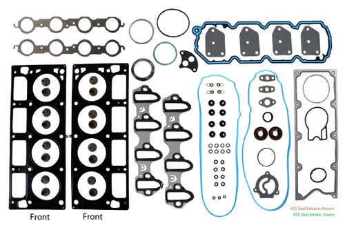 Head Gasket Set - GM Chevrolet Hum Isuzu Saab 4.8L 5.3L Mls Head Gaskets - With Head Bolts - Enginetech C325HS-BWB