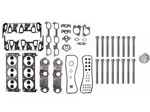 Head Gasket Set - GM Chevrolet 3.4L 207 OHV Head Set - W/ Head Bolts - Enginetech GM207HS-DWB