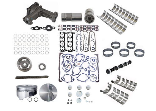 Engine Master Rebuild Kit - HP Kit Ford 347 1PC R Seal With Hyd Flat Lifters. 5.4" Rod - Enginetech HPK347A