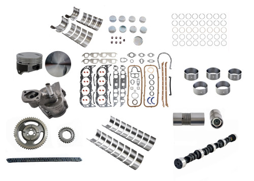 Engine Master Rebuild Kit - HP Kit Chevrolet 454 2PC R Seal With Hyd Flat Lifters - Enginetech HPK454