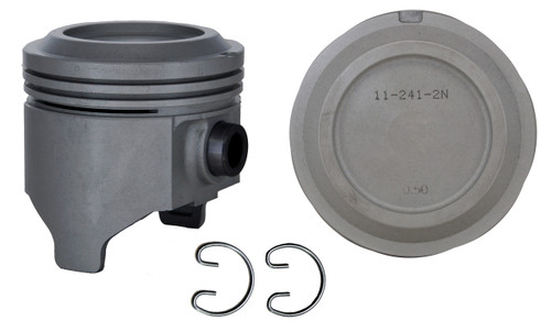 Piston Set - Toyota 2.4L 22R 22RE 22REC Dish Top .200" Deep - Enginetech P1594(4)