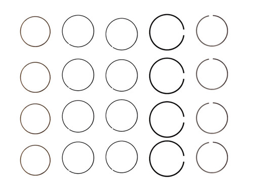 Piston Ring Set - Subaru 2.0L 1998 DOHC H4 16V - Enginetech S86004