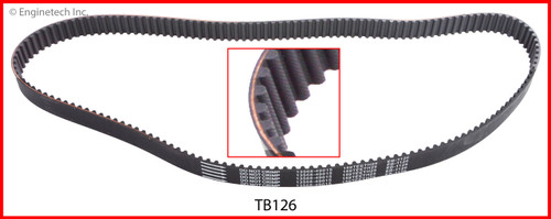 1989 Toyota Cressida 3.0L Engine Timing Belt TB126 -6