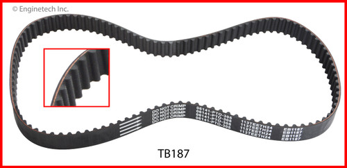 1993 Honda Prelude 2.2L Engine Timing Belt TB187 -11