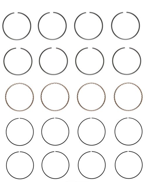 Piston Ring Set (Premium) - GM 2.0L 121 - Enginetech C85914