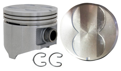 Piston and Premium Ring Kit - Chrysler Dodge RAM 5.2L 318 - Enginetech K1516(8)P