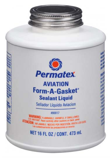 Aviation Gasket Sealant - Aviation Form-a-gasket. 16 oz. Bottle. - Enginetech PX80017
