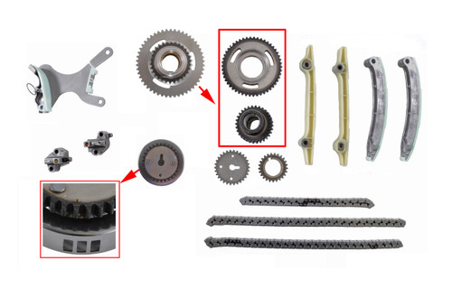2007 Dodge Dakota 4.7L Engine Timing Chain Set PN-TS393A-19