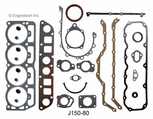 1985 Jeep Wagoneer 2.5L Engine Gasket Set J150-80 -12