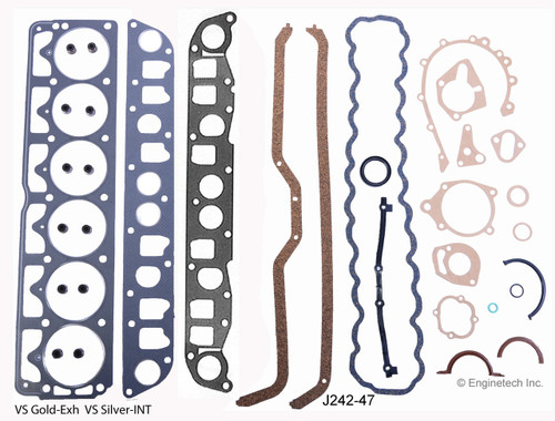 1991 Jeep Cherokee 4.0L Engine Gasket Set J242-47 -13