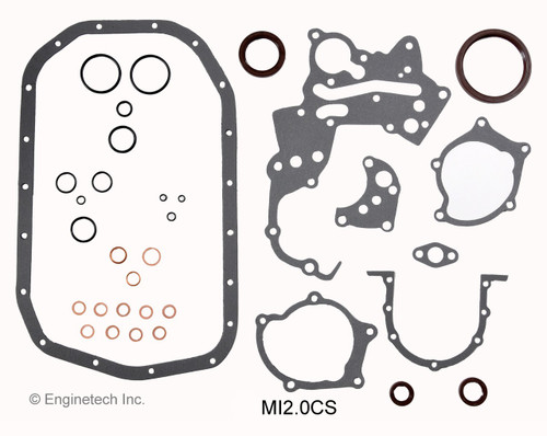 1990 Mitsubishi Eclipse 2.0L Engine Lower Gasket Set MI2.0CS -53