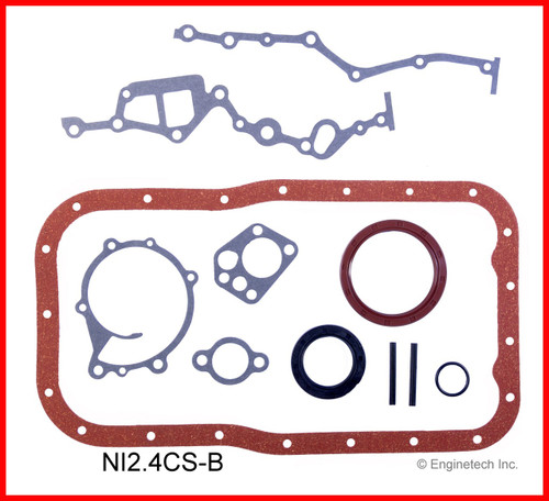 1989 Nissan D21 2.4L Engine Lower Gasket Set NI2.4CS-B -11