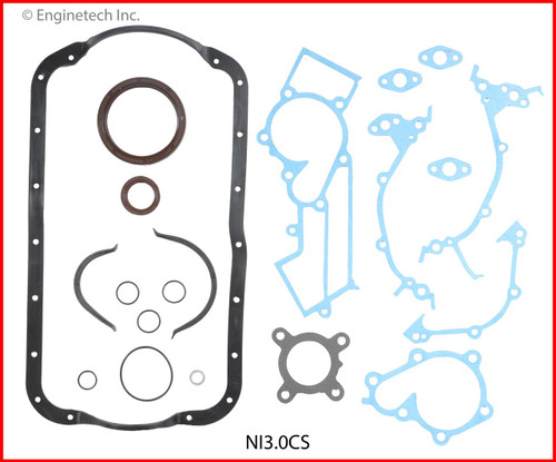 1990 Nissan Maxima 3.0L Engine Lower Gasket Set NI3.0CS -16