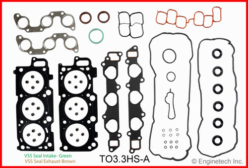 2009 Toyota Highlander 3.3L Engine Cylinder Head Gasket Set TO3.3HS-A -32