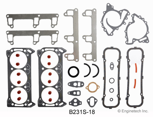 1987 Pontiac Bonneville 3.8L Engine Gasket Set B231S-18 -195