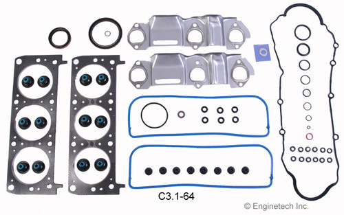 1996 Chevrolet Beretta 3.1L Engine Gasket Set C3.1-64 -40