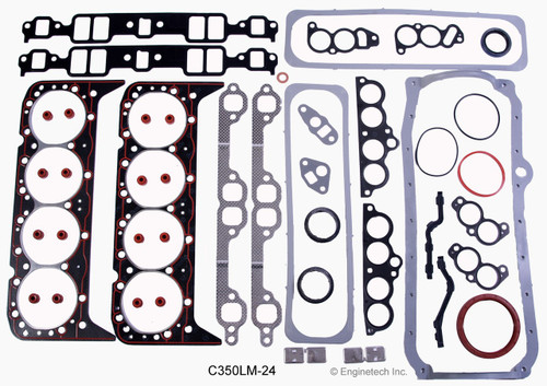 1987 GMC R1500 Suburban 5.7L Engine Gasket Set C350LM-24 -61