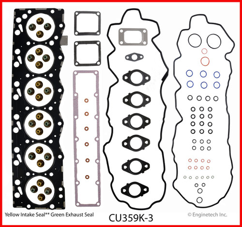 2004 Dodge Ram 2500 5.9L Engine Gasket Set CU359K-3 -6