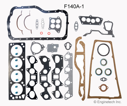1986 Ford Mustang 2.3L Engine Gasket Set F140A-1 -2