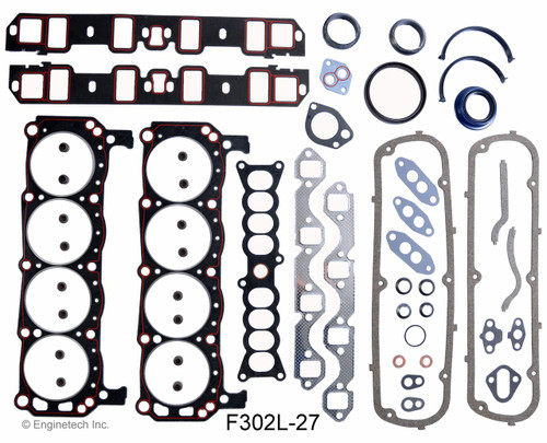 1995 Ford E-150 Econoline Club Wagon 5.0L Engine Gasket Set F302L-27 -123